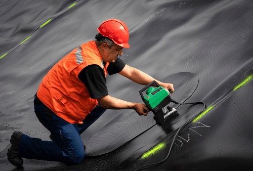 impermeabilización con unidrive 500 de Leister