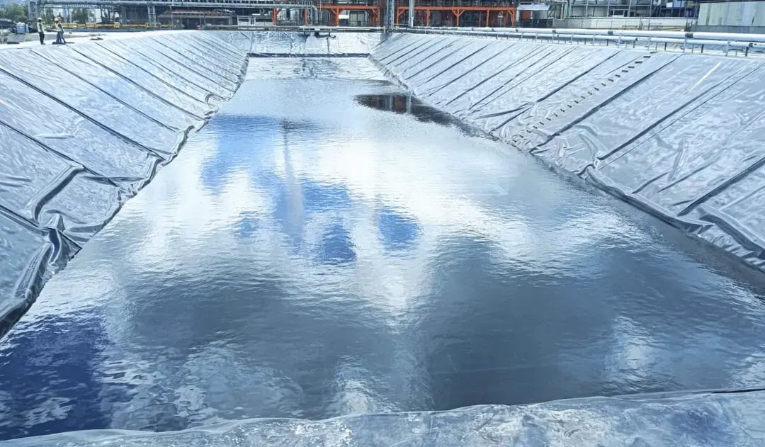 planta de aguas residuales revestimiento geomembrana hdpe