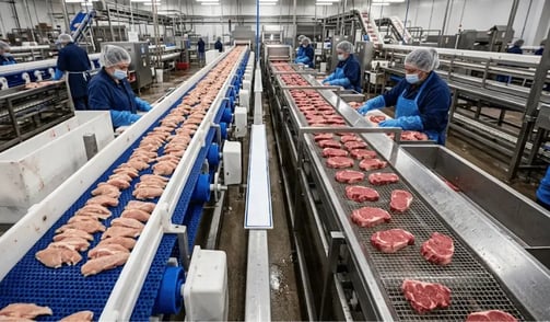 Placas plásticas vs. acero inoxidable en la industria alimentaria