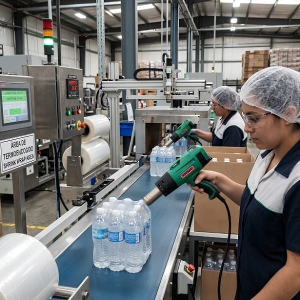 Aplicación de empaque con solano AT de Leister