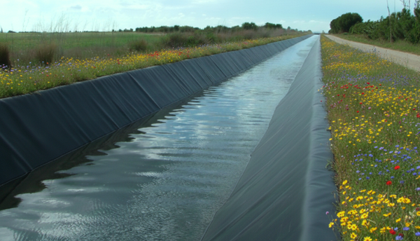 geomembrana para canales de riego