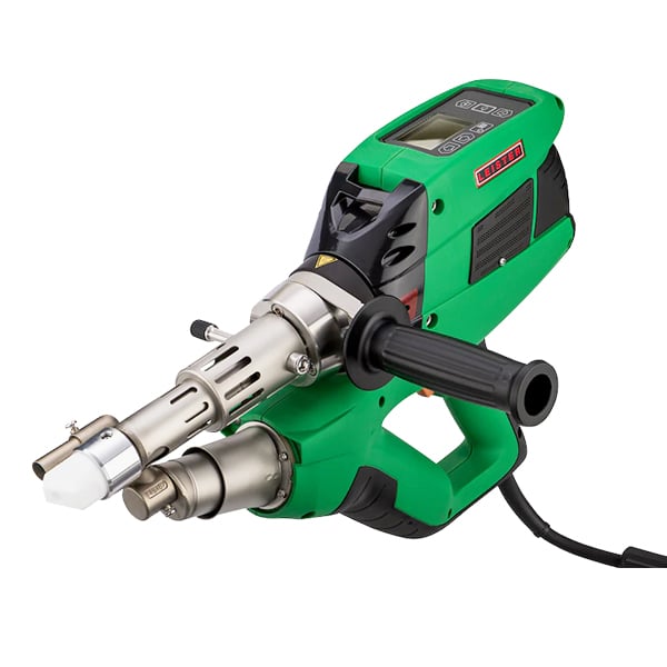 WELDPLAST S1 100V/1500W sin enchufe. Una de sus características más importantes es que este soldador de extrusión permite al usuario hacer varios tipos de soldaduras, usando varios métodos, gracias a su diseño dinámico.