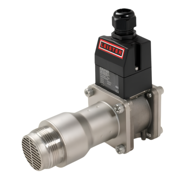 El calentador de aire comprimido LHS 410 P puede operarse directamente con aire comprimido y no requiere soplador adicional. Gracias a su diseño compacto, es ideal para la integración en sistemas industriales, como la producción de tubos.