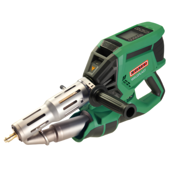 El equipo de soldadura por extrusión WELDPLAST 300 destaca por su diseño compacto y ergonómico, así como por una capacidad de producción superior a 3 kg/h.